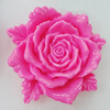 Resin Cabochons, No Hole Headwear & Costume Accessory, Flower 39x37mm, Sold by Bag