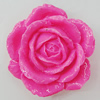Resin Cabochons, No Hole Headwear & Costume Accessory, Flower 40mm, Sold by Bag