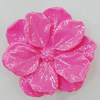 Resin Cabochons, No Hole Headwear & Costume Accessory, Flower 42mm, Sold by Bag