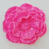 Resin Cabochons, No Hole Headwear & Costume Accessory, Flower 42x39mm, Sold by Bag