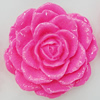 Resin Cabochons, No Hole Headwear & Costume Accessory, Flower 44mm, Sold by Bag