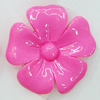 Resin Cabochons, No Hole Headwear & Costume Accessory, Flower 56x56mm, Sold by Bag