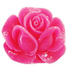 Resin Cabochons, No Hole Headwear & Costume Accessory, Flower 40x35mm, Sold by Bag