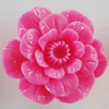 Resin Cabochons, No Hole Headwear & Costume Accessory, Flower 35mm, Sold by Bag