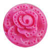 Resin Cabochons Setting, No Hole Headwear & Costume Accessory, Flower 40mm, Sold by Bag