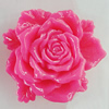 Resin Cabochons, No Hole Headwear & Costume Accessory, Flower 53x47mm, Sold by Bag