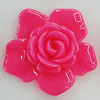 Resin Cabochons, No Hole Headwear & Costume Accessory, Flower 45mm, Sold by Bag