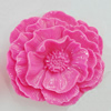 Resin Cabochons, No Hole Headwear & Costume Accessory, Flower 74x70mm, Sold by Bag