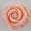 Resin Cabochons, No Hole Headwear & Costume Accessory, Flower 29mm, Sold by Bag