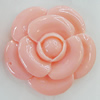 Resin Cabochons, No Hole Headwear & Costume Accessory, Flower 52mm, Sold by Bag