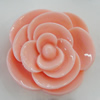 Resin Cabochons, No Hole Headwear & Costume Accessory, Flower 52mm, Sold by Bag