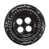 Plastic Button, Costume Accessories，Flat Round, 13mm in diameter，Hole:Approx 1.5mm, Sold by Bag