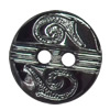 Plastic Button, Costume Accessories，Flat Round, 13mm in diameter，Hole:Approx 1.5mm, Sold by Bag