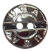 Plastic Button, Costume Accessories，Flat Round, 13mm in diameter，Hole:Approx 1.5mm, Sold by Bag