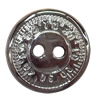 Plastic Button, Costume Accessories，Flat Round, 13mm in diameter，Hole:Approx 1.5mm, Sold by Bag