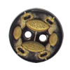 Plastic Button, Costume Accessories，Flat Round, 13mm in diameter，Hole:Approx 1.5mm, Sold by Bag