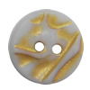 Plastic Button, Costume Accessories，Flat Round, 13mm in diameter，Hole:Approx 1.5mm, Sold by Bag