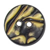 Plastic Button, Costume Accessories，Flat Round, 13mm in diameter，Hole:Approx 1.5mm, Sold by Bag