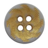 Plastic Button, Costume Accessories，Flat Round, 13mm in diameter，Hole:Approx 1.5mm, Sold by Bag