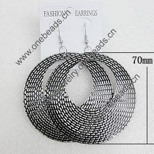 Iron Earrings, Donut 70mm, Sold by Group