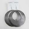 Iron Earrings, Donut 70mm, Sold by Group