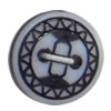 Plastic Button, Costume Accessories，Flat Round, 13mm in diameter，Hole:Approx 1.5mm, Sold by Bag