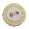 Plastic Button, Costume Accessories，Flat Round, 13mm in diameter，Hole:Approx 1.5mm, Sold by Bag