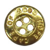 Plastic Button, Costume Accessories，Flat Round, 13mm in diameter，Hole:Approx 1.5mm, Sold by Bag