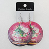 Shell Earrings, Flat Round 50mm, Sold by Group