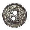 Plastic Button, Costume Accessories，Flat Round, 13mm in diameter，Hole:Approx 1.5mm, Sold by Bag