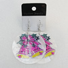 Shell Earrings, Flat Round 50mm, Sold by Group