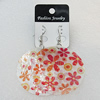 Shell Earrings, Flat Round 50mm, Sold by Group