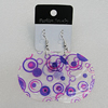 Shell Earrings, Flat Round 50mm, Sold by Group