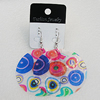 Shell Earrings, Flat Round 50mm, Sold by Group