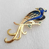 Cloisonne Brooch, Bird, 22x70mm, Sold by PC