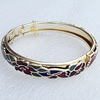 Cloisonne Bracelet, width:8mm, Inner diameter:48mm, Sold by PC