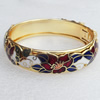 Cloisonne Bracelet, width:15mm, Inner diameter:58mm, Sold by PC