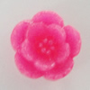 Resin Cabochons, No Hole Headwear & Costume Accessory, Flower 9mm, Sold by Bag