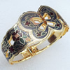 Cloisonne Bracelet, width:30mm, Inner diameter:58x48mm, Sold by PC