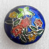 Cloisonne Beads, Flat Round, 20x8mm, Hole:Approx 1.5mm, Sold by PC