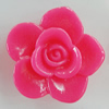 Resin Cabochons, No Hole Headwear & Costume Accessory, Flower 30mm, Sold by Bag