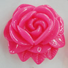 Resin Cabochons, No Hole Headwear & Costume Accessory, Flower 38x38mm, Sold by Bag