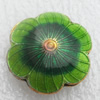 Cloisonne Beads, Flower, 20x8mm, Hole:Approx 1.5mm, Sold by PC