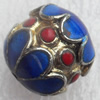 Cloisonne Beads, 13mm, Hole:Approx 1.5mm, Sold by PC