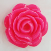 Resin Cabochons, No Hole Headwear & Costume Accessory, Flower 47x47mm, Sold by Bag