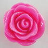 Resin Cabochons, No Hole Headwear & Costume Accessory, Flower 18mm, Sold by Bag