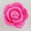 Resin Cabochons, No Hole Headwear & Costume Accessory, Flower 20mm, Sold by Bag