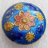 Cloisonne Beads, Flat Round, 20x8mm, Hole:Approx 1.5mm, Sold by PC