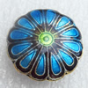 Cloisonne Beads, Flat Round, 19x7mm, Hole:Approx 1.5mm, Sold by PC