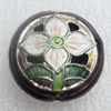 Cloisonne Beads, Flat Round, 17x8mm, Hole:Approx 1.5mm, Sold by PC